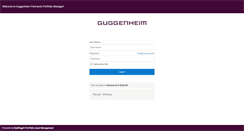 Desktop Screenshot of guggenheim.asseteye.net