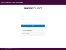 Tablet Screenshot of guggenheim.asseteye.net